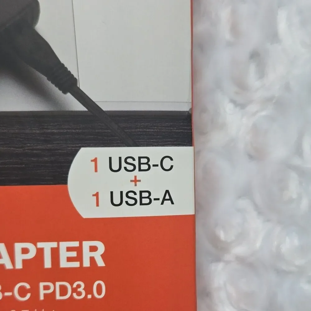 PRODATA 112W USB-C Power Adapter PD3.0 Universal Charger, USB-C & USB-A, Black